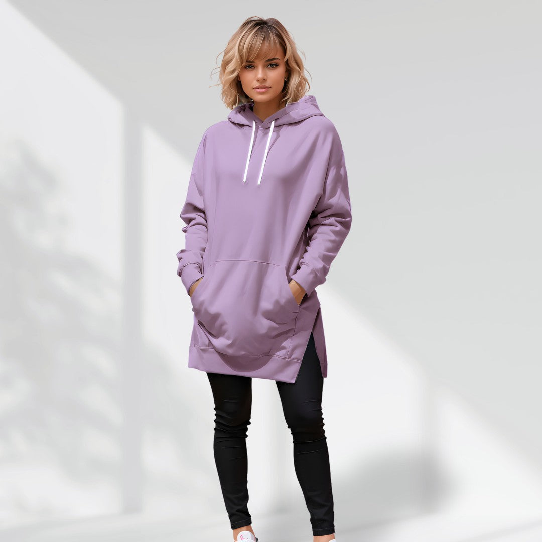 Robe sweat à capuche