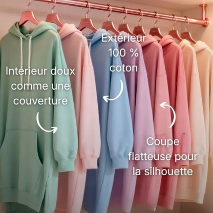 Robe sweat à capuche